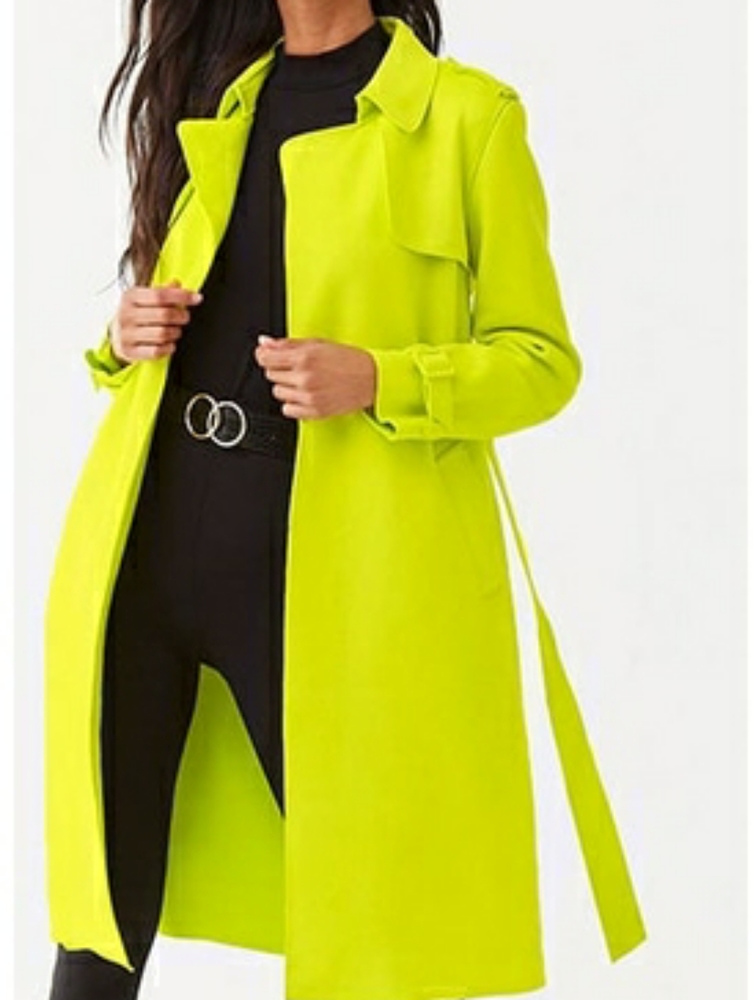 FOREVER 21 NeonTrench coat